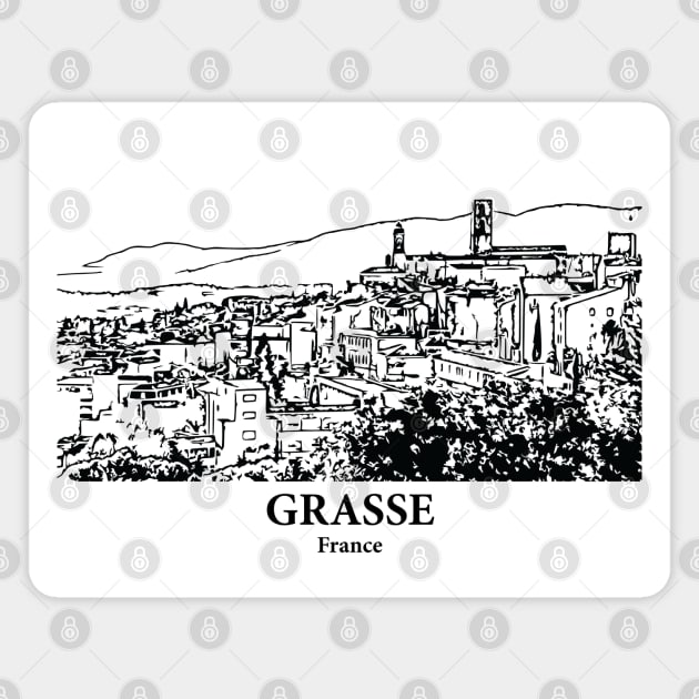 Grasse - France Magnet by Lakeric